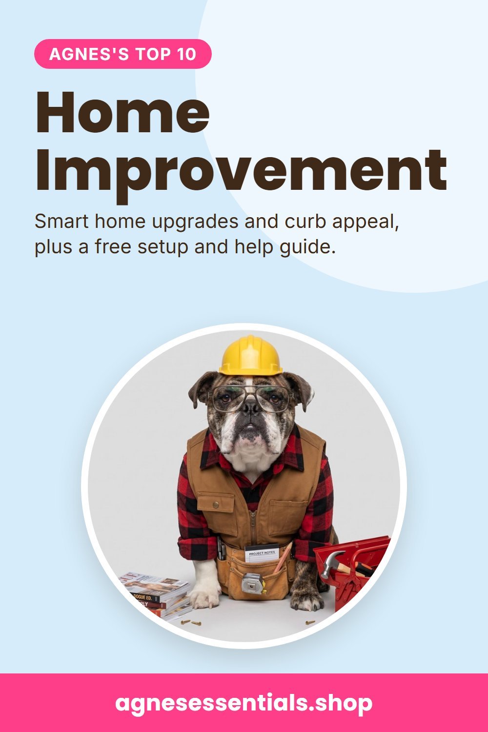 Pinterest graphic: Agnes's Top 10 Home Improvement