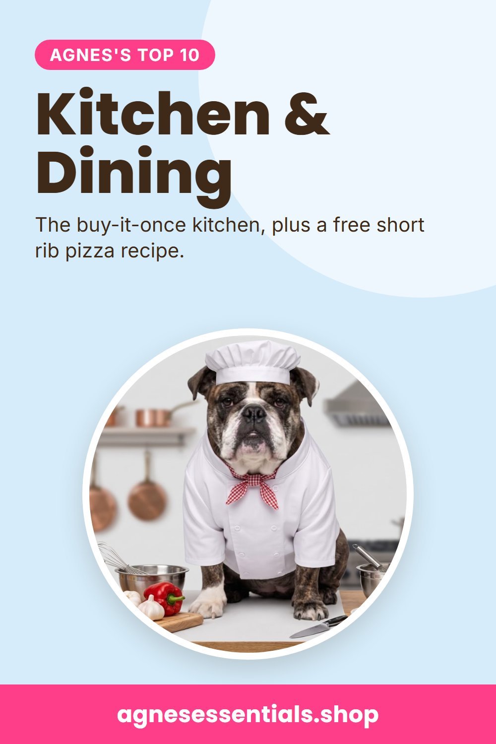 Pinterest graphic: Agnes's Top 10 Kitchen & Dining